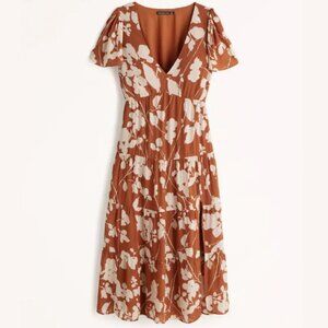 Floral, tiered Abercrombie and Fitch Dress
